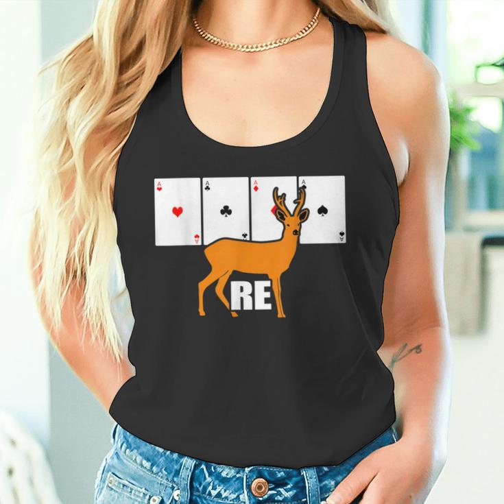 Double Head Card Game Re Tank Top