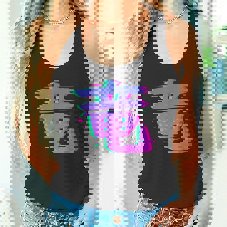 Dragon Kanji Symbole Japonais Esthétiqueaporwave Glitch Ar Débardeur e