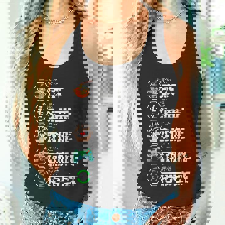 Eat Sleep Anime Gaming Repeat Camiseta sin mangas