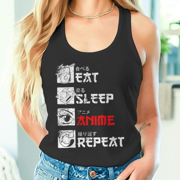 Eat Sleep Anime Repeat Manga Anime Manga Japan Outfit Tank Top