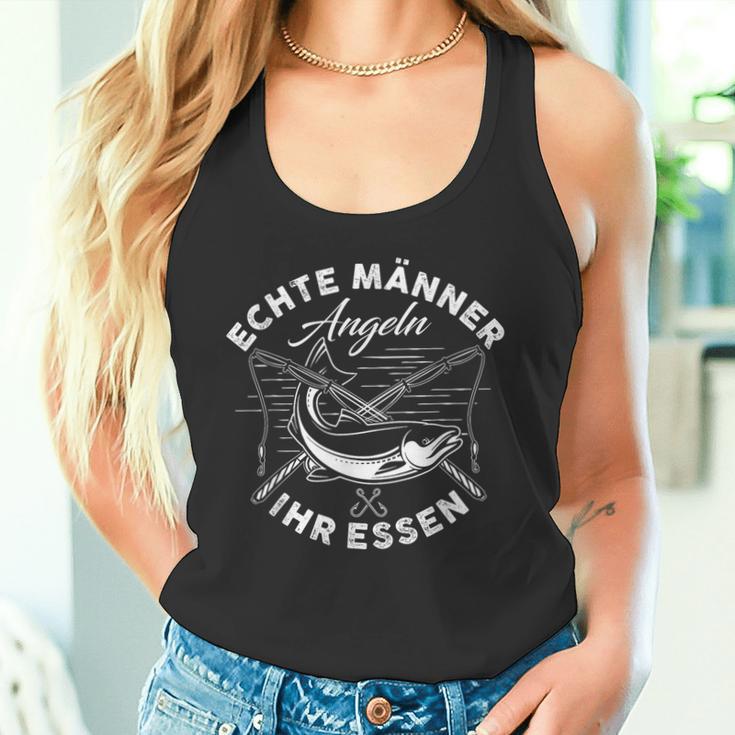 Echte Männer Angeln Ihr Essen Tank Top