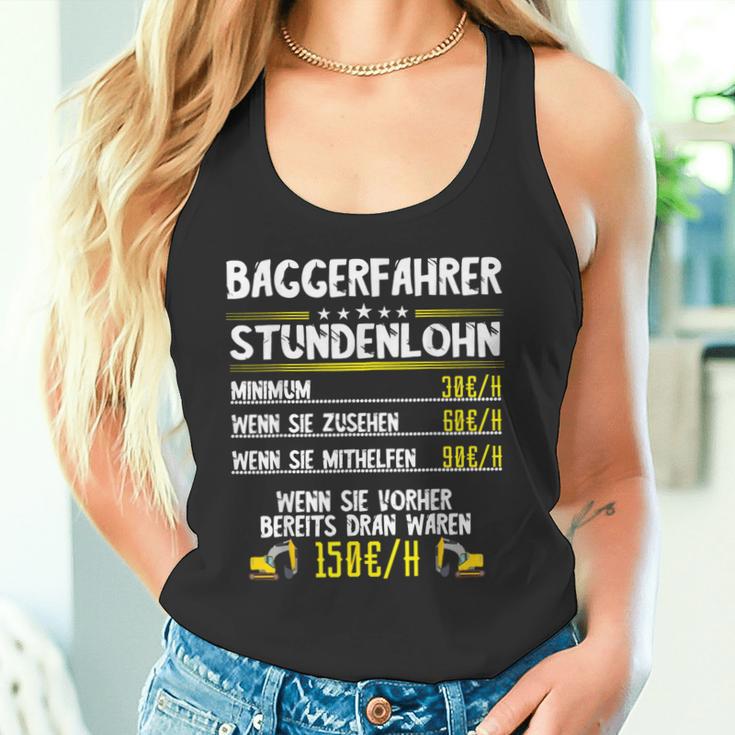 Excavator Driver Hourly Wage Digger Guide Machine Guide Work Tank Top