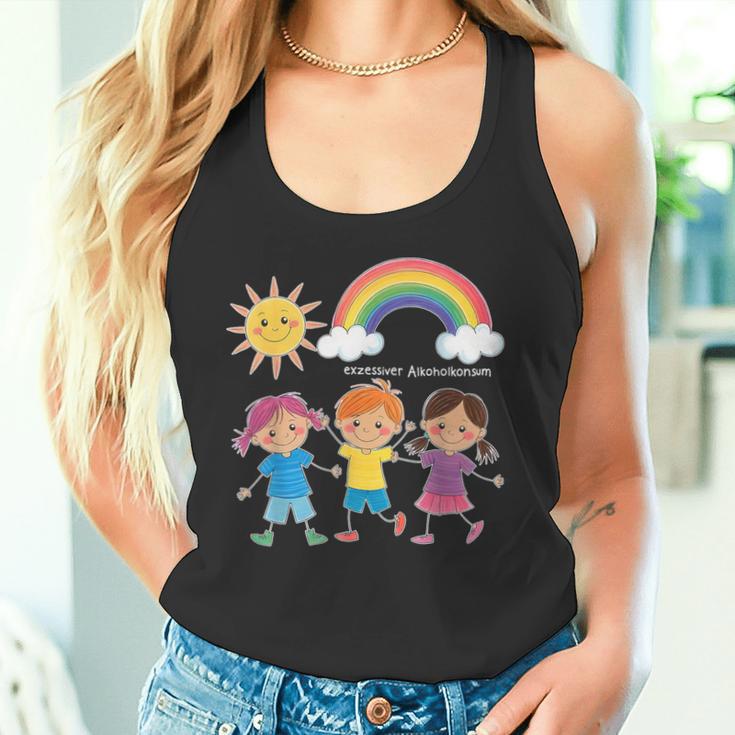 Excessive Alcohol Consumption X Children's Drawing Tank Top