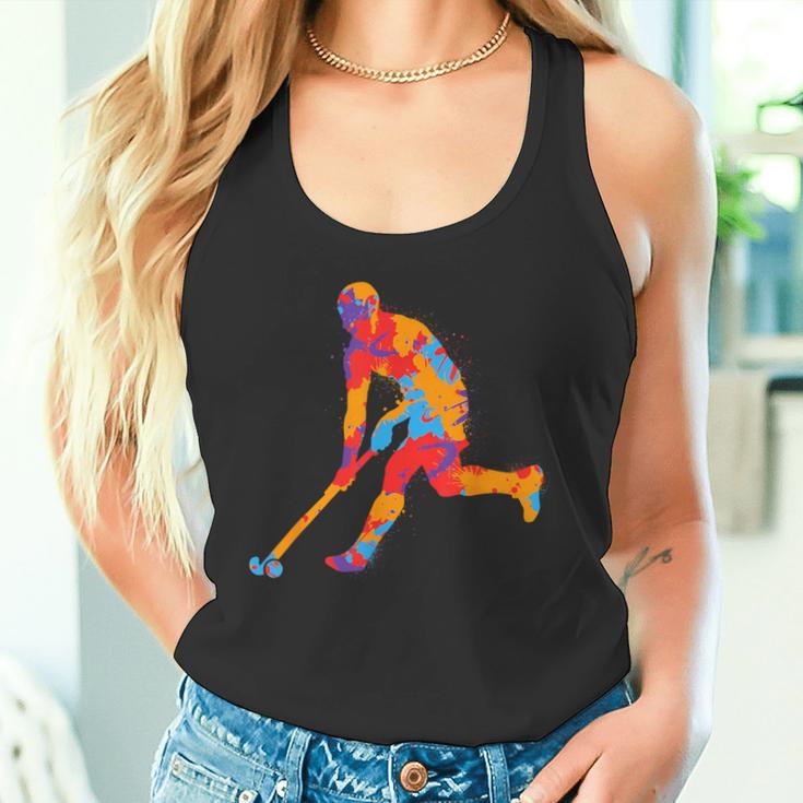 Field Hockey Colourful Hockey Player Children's Hockey Boys Tank Top