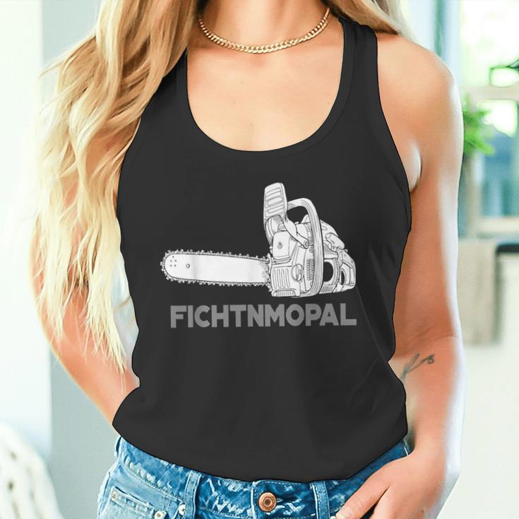 Förster Geschenke Chainsaw Fichtnmopal Mundart S Tank Top