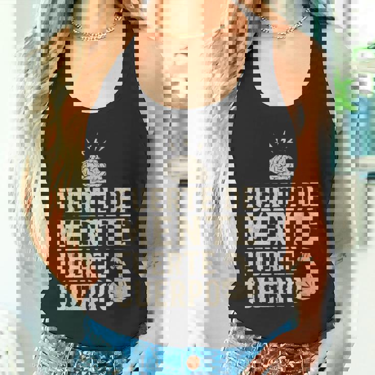 Fuerte De Mente Fuerte De Cuerpo Gimnasio Fitness Camiseta sin mangas