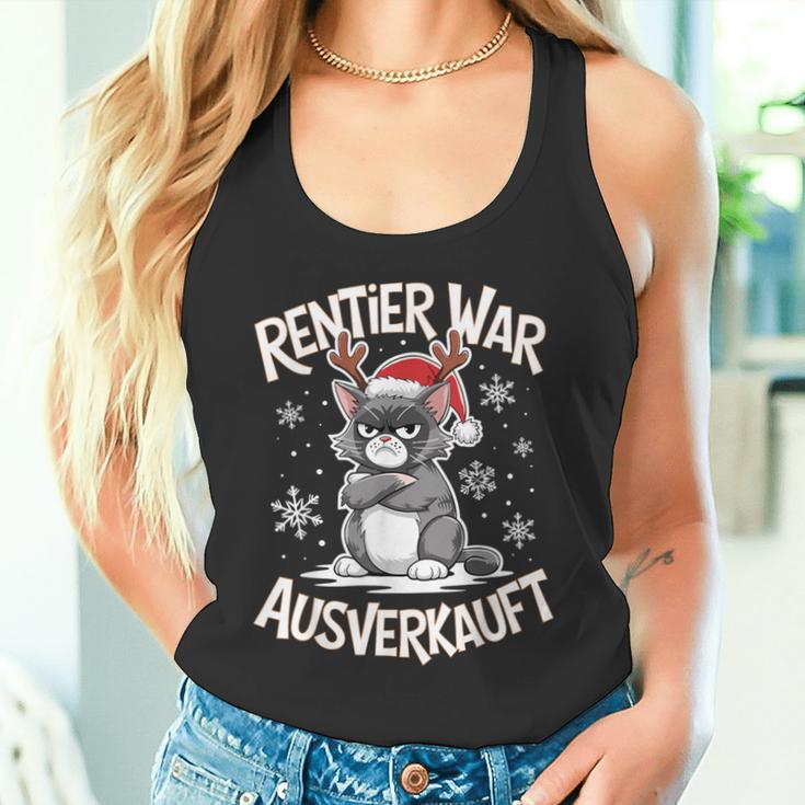 Christmas Cat Reindeer Was Out Sold Out Tank Top