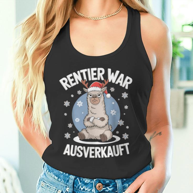 Christmas Lama Reindeer Was Out Sold Out Tank Top