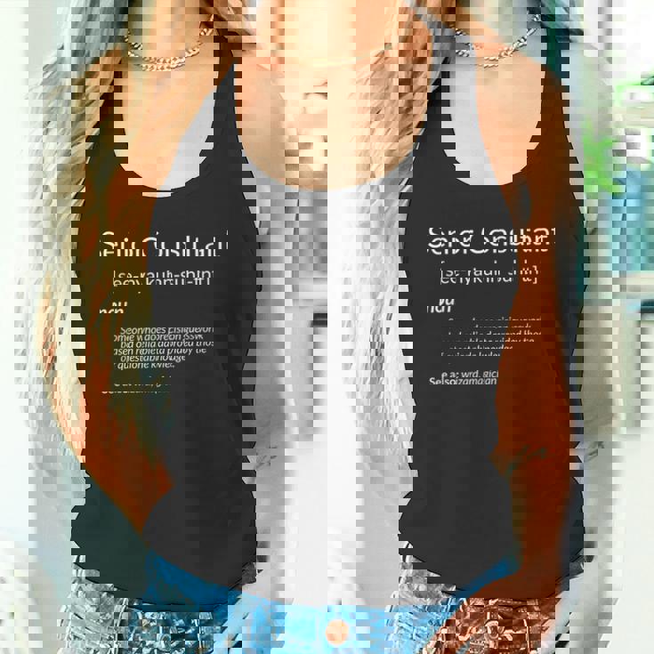 Consulting Senior Consultant Definition Camiseta sin mangas