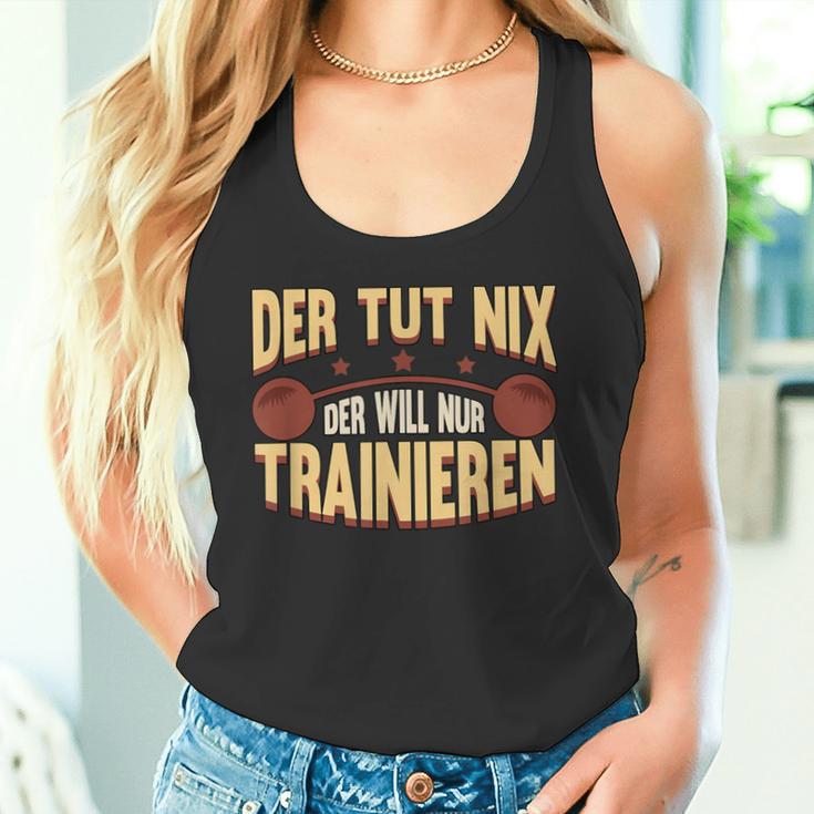 Der Tut Nix Training Saying Strength Sports Muscle Tank Top