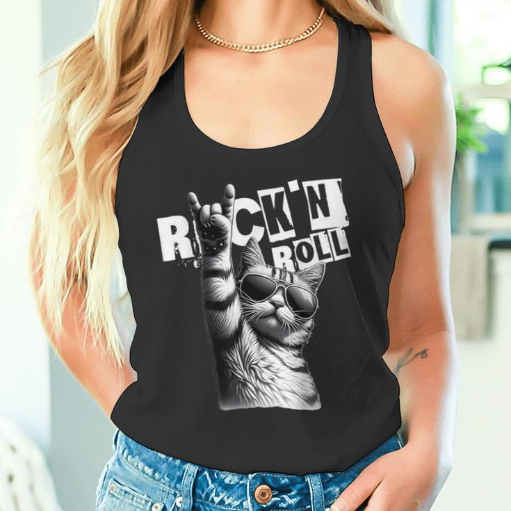 Music Festival Rock Cat Rock N Roll Tank Top