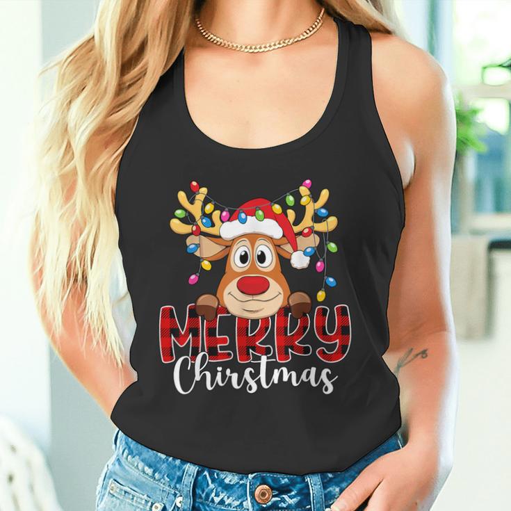 Reindeer Merry Christmas Family Tank Top