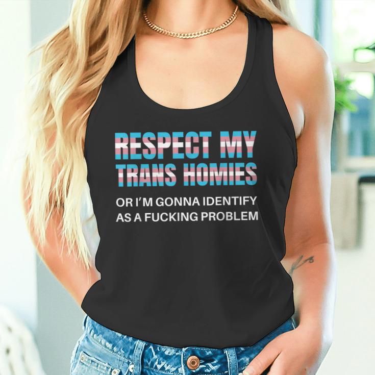 Respect My Trans Homies Gay Pride Month Lgbtq Equality Tank Top