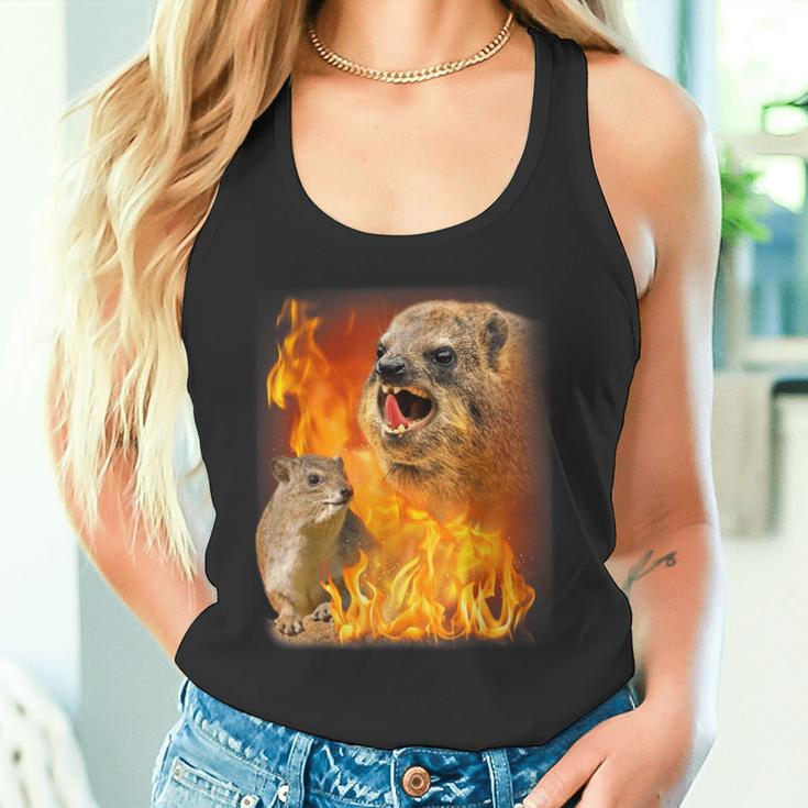 Rock Hyrax Fire Style Tank Top