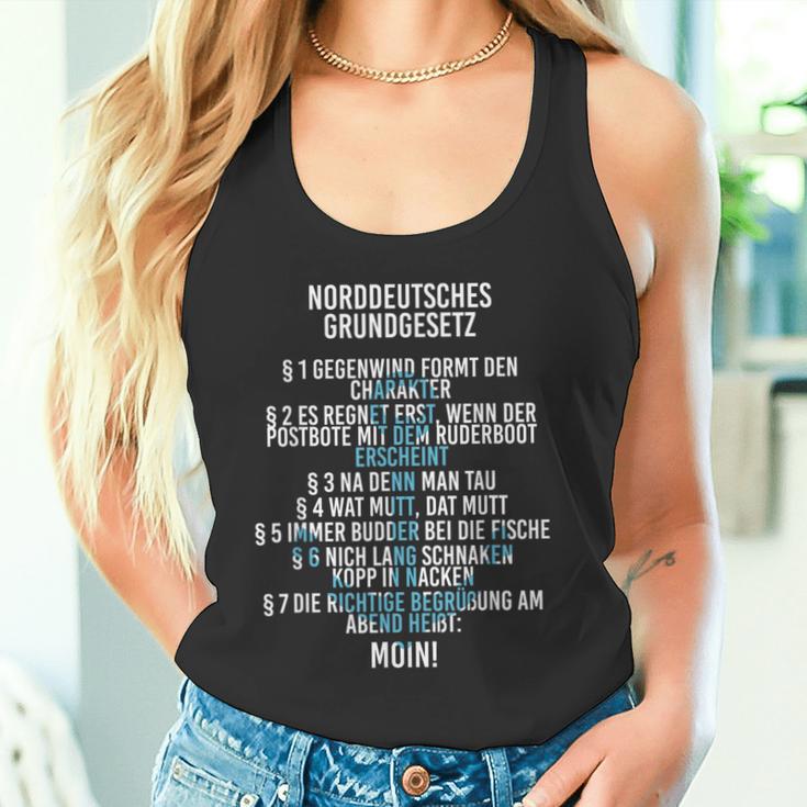 Slogan North Sea North German Basic Law Tank Top