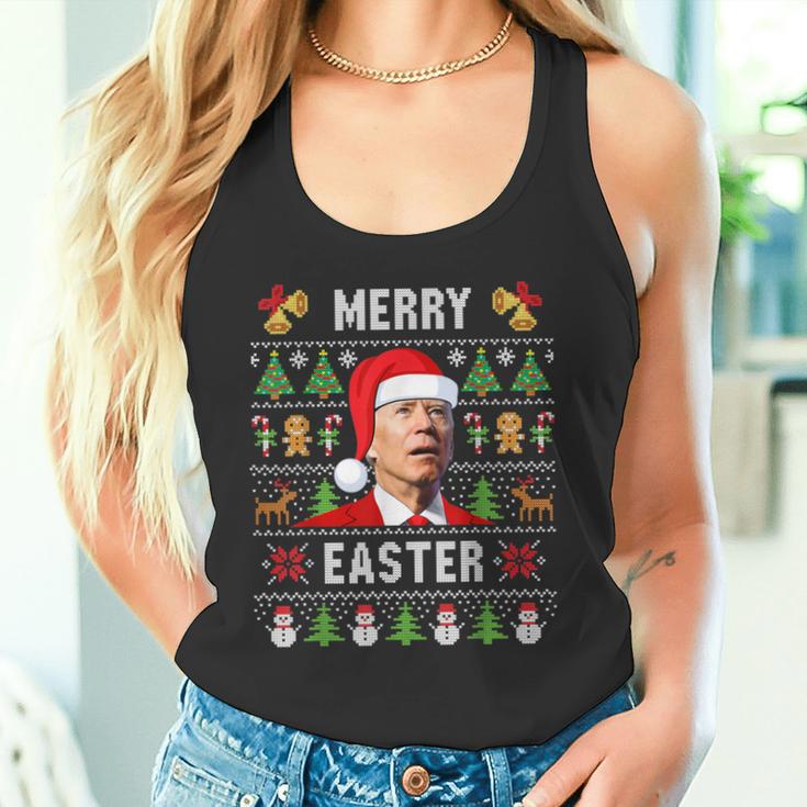 Ugly Jumper Merry Easter Biden Christmas Tank Top