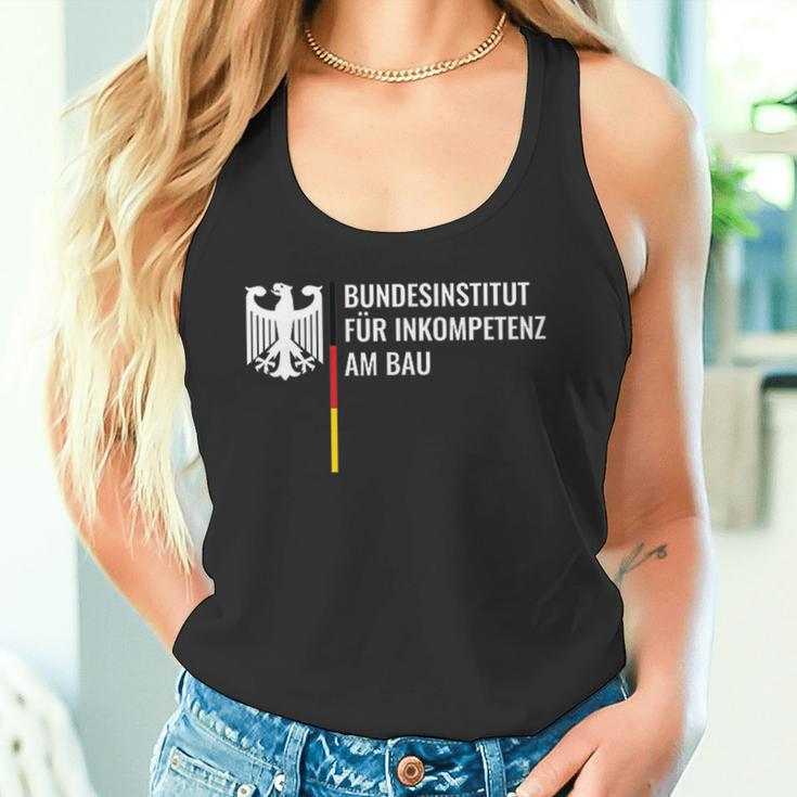 German Federal Institute For Incompetence Am Bau Pfusch Am Bau Tank Top