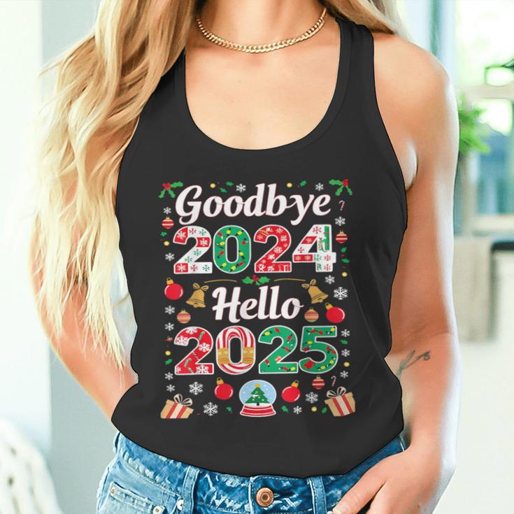 Goodbye 2024 Hello 2025 Merry Christmas Happy New Year 2025 Tank Top