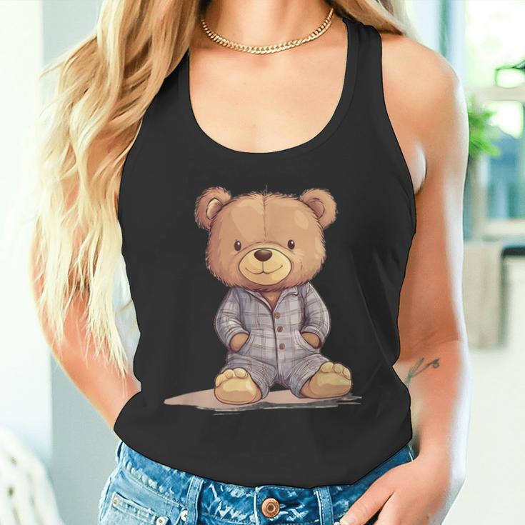 Great Teddy Bear In Soft And Cosy Pyjamas Tank Top