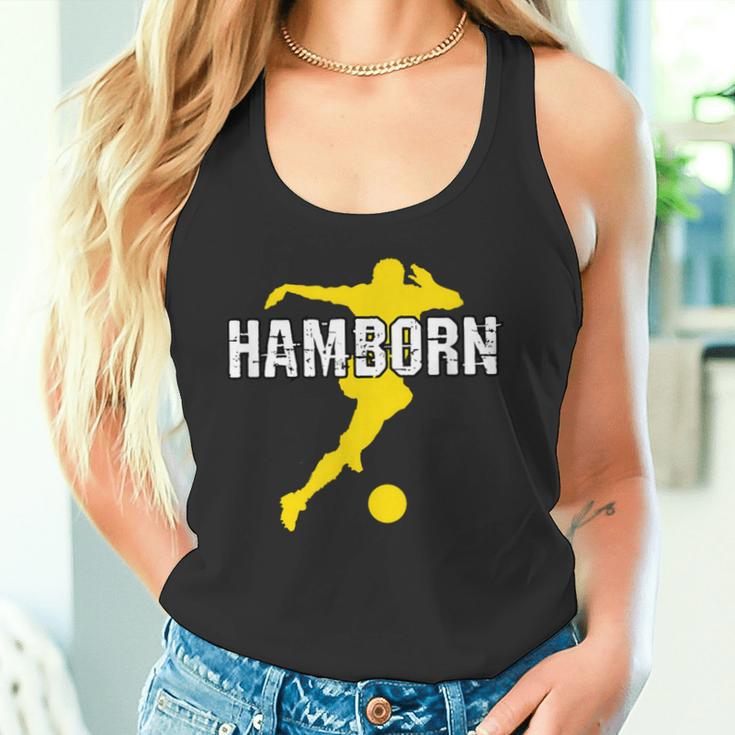 Hamborn Football Kicken Fan Nrw Stadium Yellow Tank Top