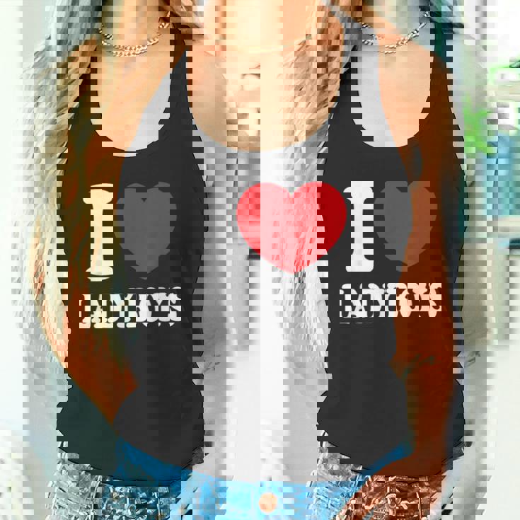 I Heart Love Ladyboys Asia Lover Thailand Ladyboy Tank Top