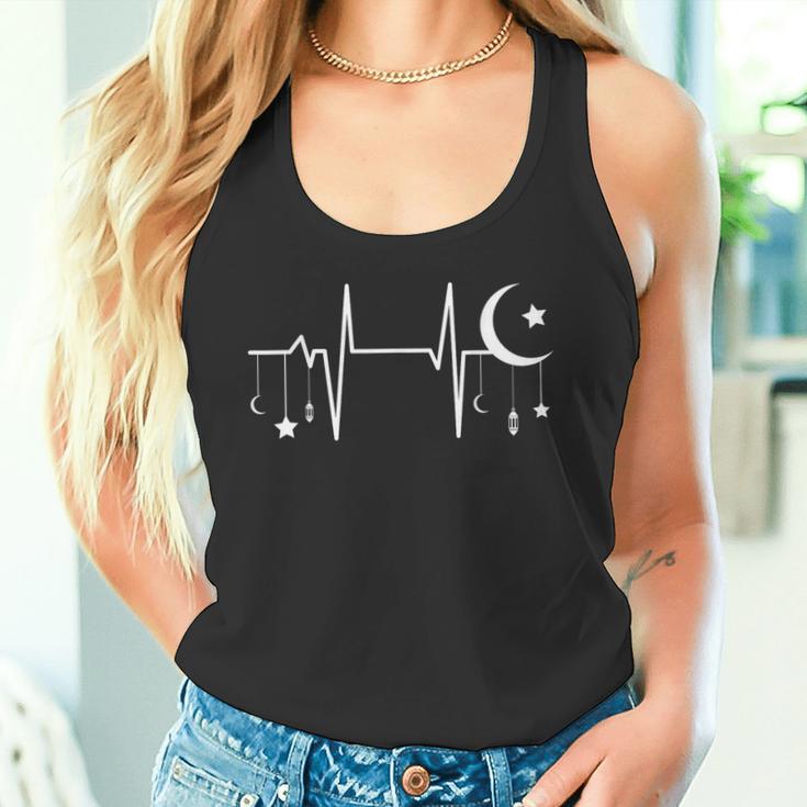 Heartbeat Of Faith – Islamic Crescent And Lantern Tank Top