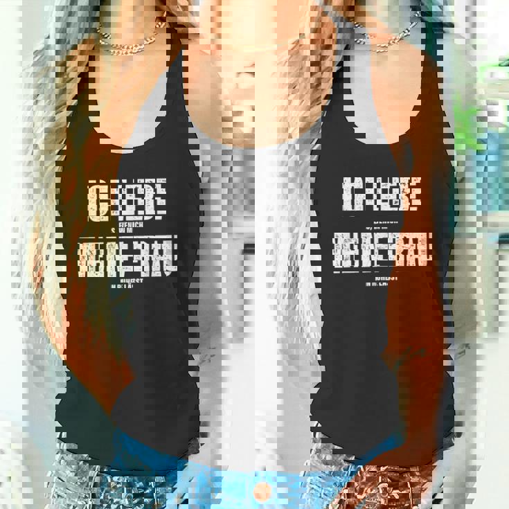 Herren Ich Liebe Meine Frau Ehemann Sarkasmusalentinstag Spruch Tank Top