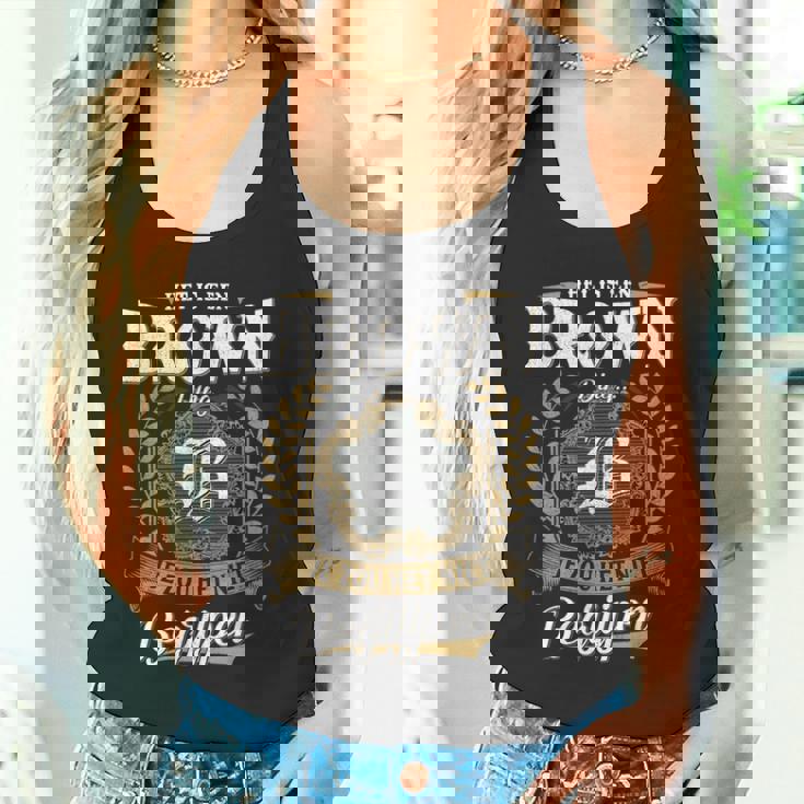 Het Is Een Brown Ding Je Zou Het Niet Begrijpen Brown Naam Tank Top
