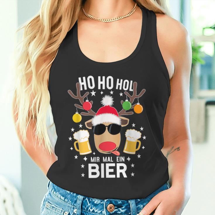 Ho Ho Hol Mir Mal Ein Bier Reindeer Christmas Tank Top