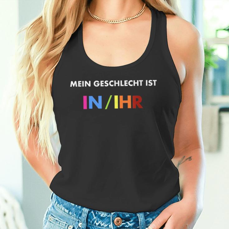 Humorous Statement My Gender Is InIhr Tank Top