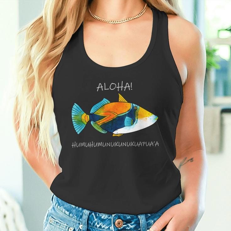 Humuhumunukuapua'a Olelo Hawaiian Reef Triggerfish Tank Top