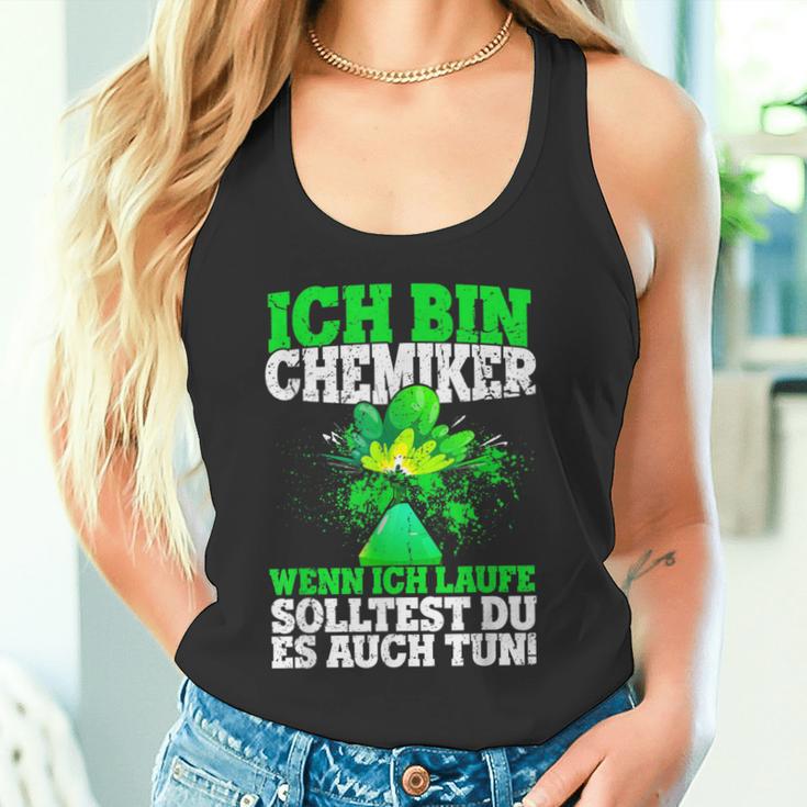 Ich Bin Chemiker Wenn Ich Laufe Solltest Du Es Auch Tun S Tank Top