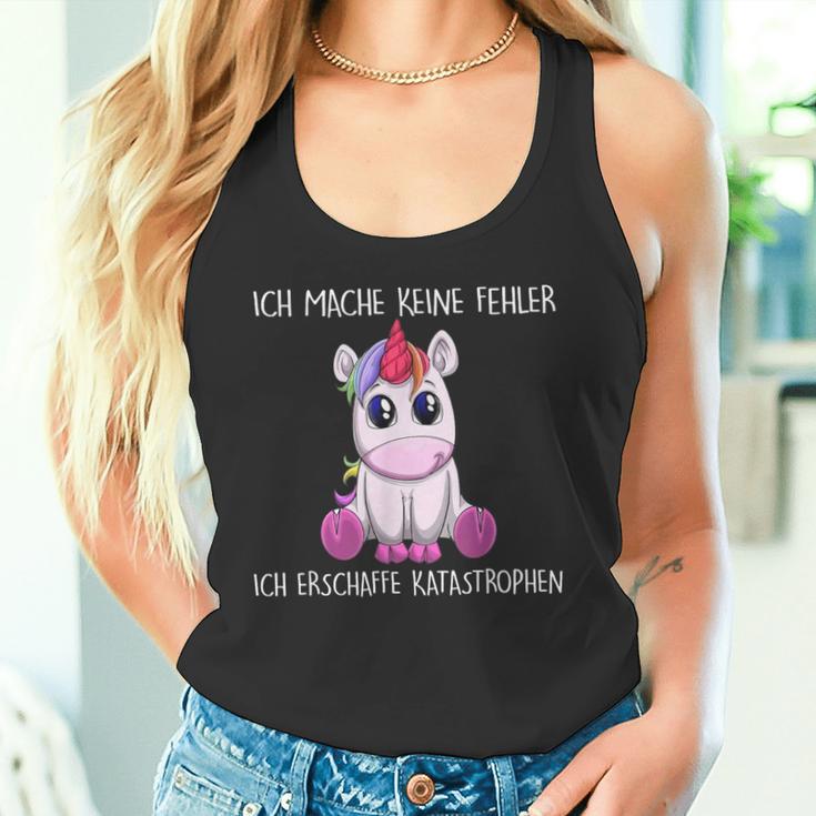 Ich Mache Keine Fehler Ich Erschaffe Katastrophen Einhorn Tank Top