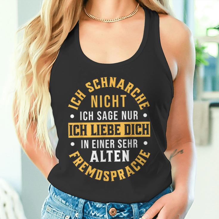 Ich Schnarche Nicht Schnarcher Saying Snoring Tank Top