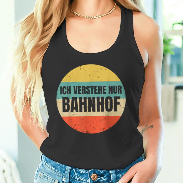 Icherstehe Nur Bahnhof Geschenk Für Eisenbahn Eisenbahner Tank Top