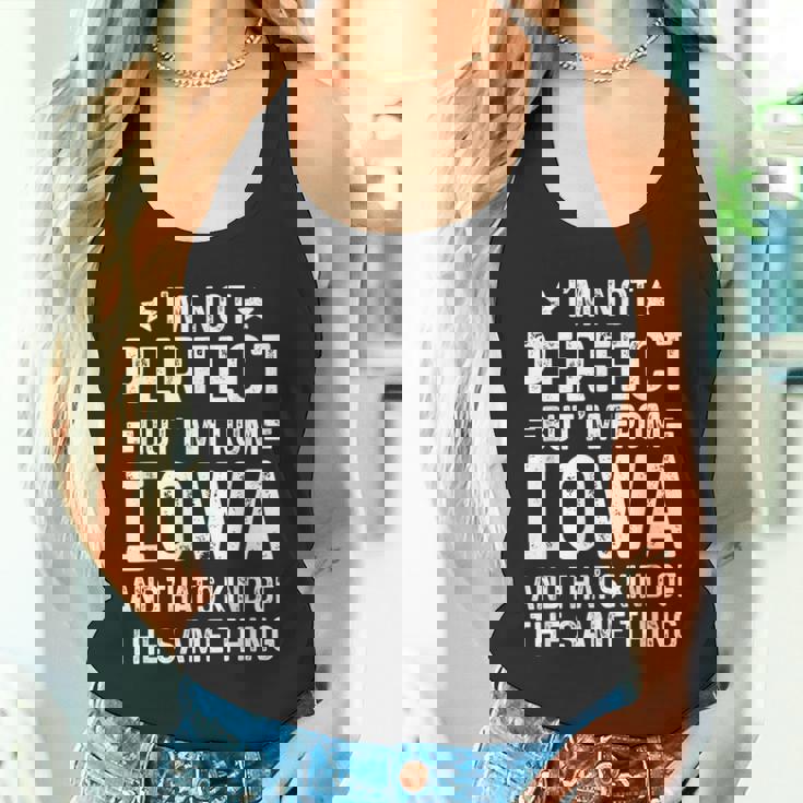 I'm Not Perfect But I'm From Iowa Pride Home State Hometown Tank Top