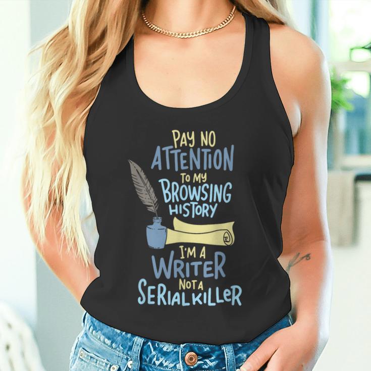 I'm A Writer Not A Serial Killer Writing Tank Top