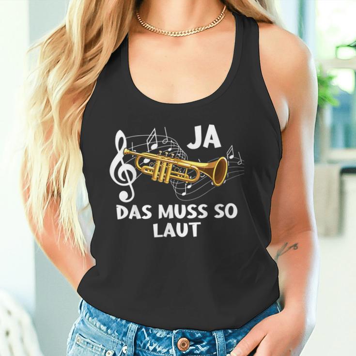 Ja Das Muss So Laut Trumpete Music Tank Top