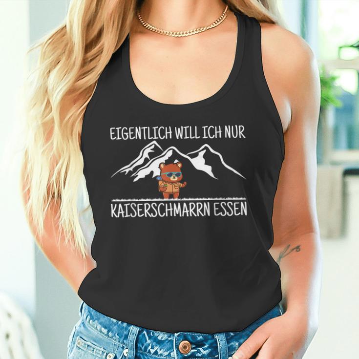 Kaiserschmarrn Essen Hiking Mountain Bear Hiking Excursion Saying Tank Top