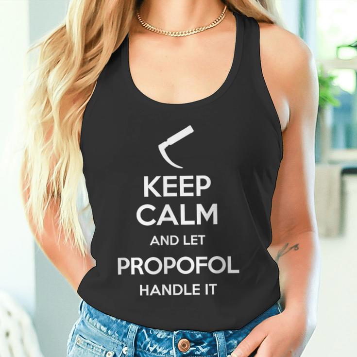 Keep Calm And Let Propofol Handle It Laryngoscope Anaesthesist Tank Top