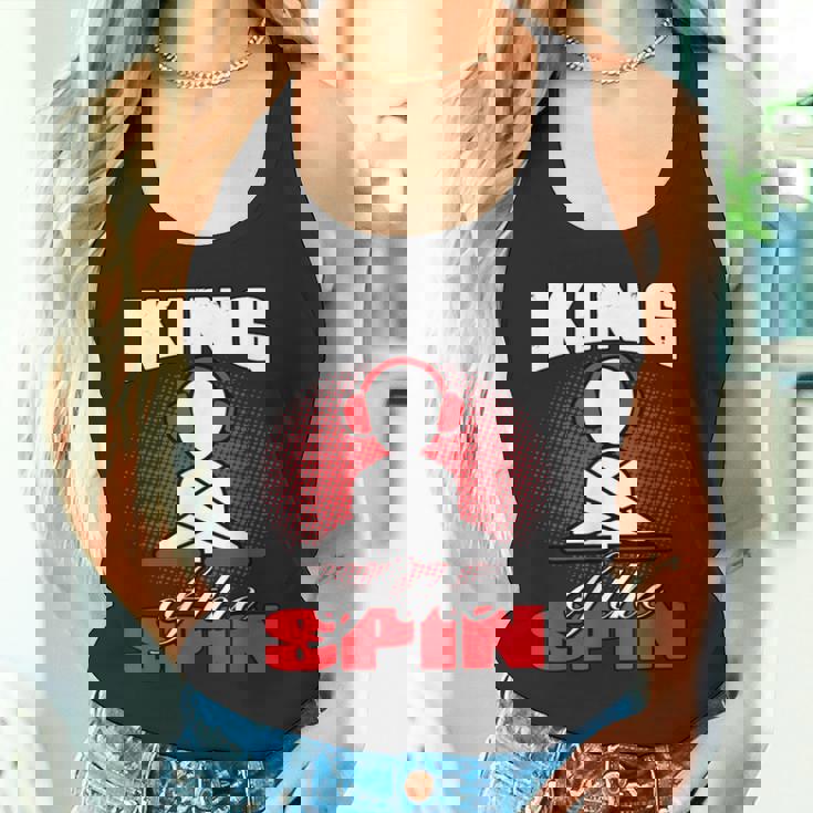 King Of The Spin Edm Dj Music Lover Camiseta sin mangas