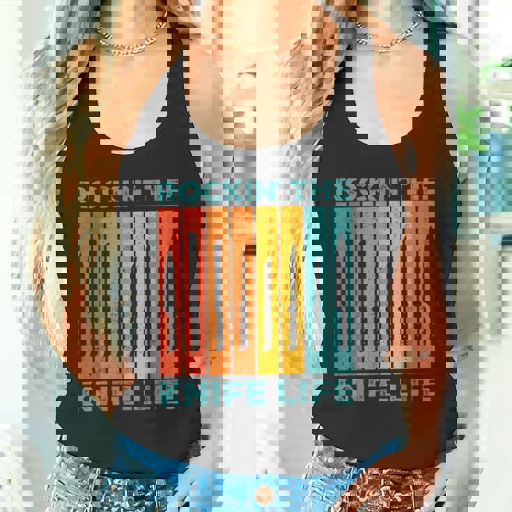 Knife Collector Knife Collecting Rockin' Knife Life Tank Top