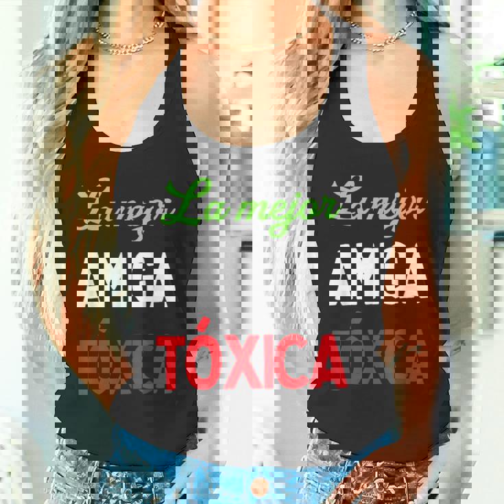 La Mejor Amiga Tóxica Español Divertido Para Latinas Enérgicas Camiseta sin mangas