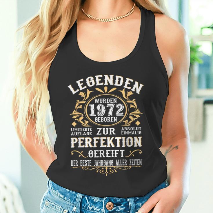 Legends 1972 Born intage 1972 Birthday Tank Top