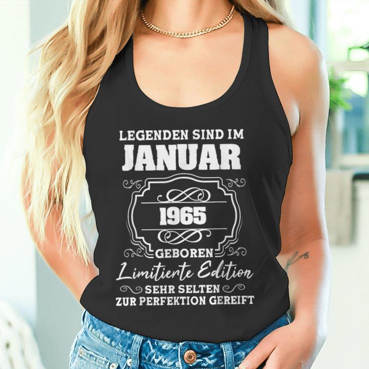 Legends Was Born In January 1965 60Th Birthday Man Tank Top