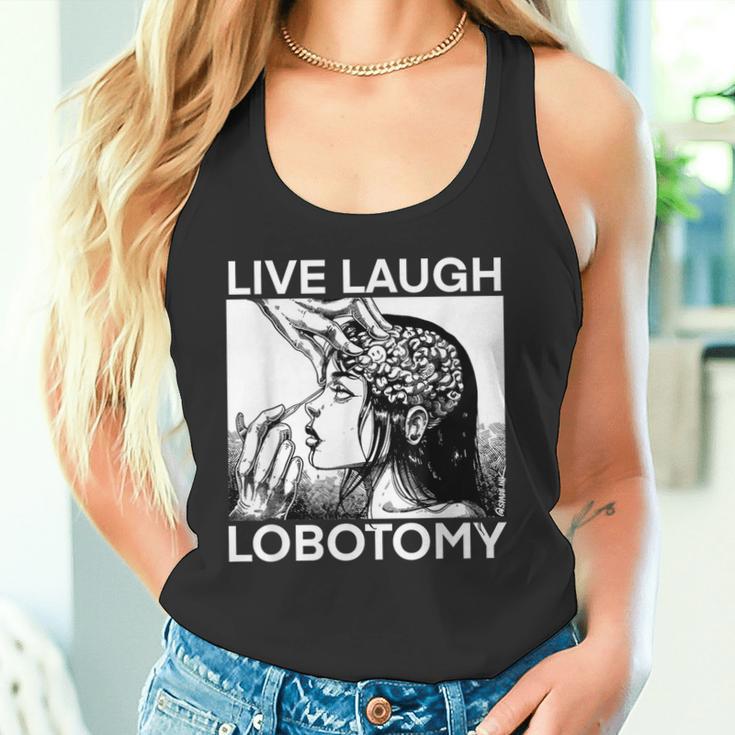 Live Laugh Lobotomy Spade Ink Tank Top