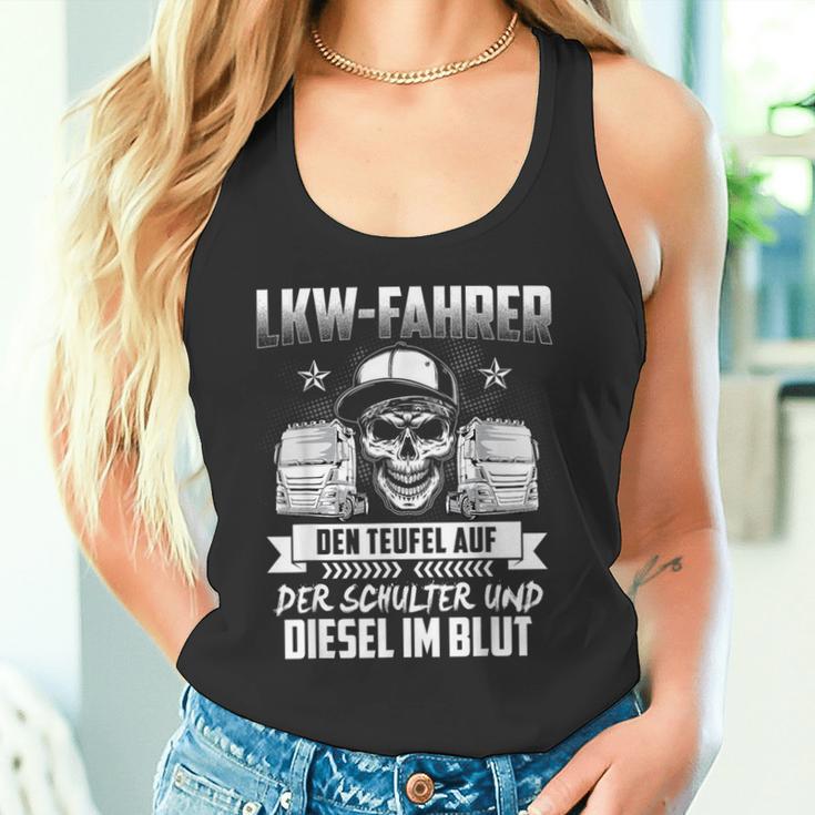 Lorry Truck With Slogan For Lorry Driver Tank Top