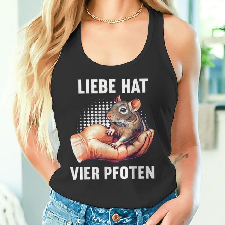 With Love Has Four Paws Degu Degus Owner Deguhalter Tank Top