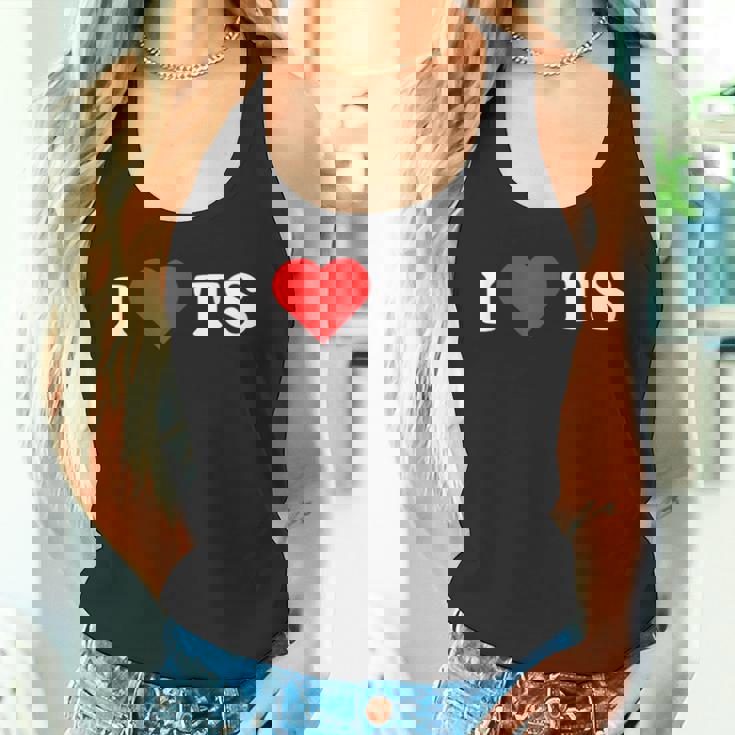 I Love Ts I Heart Ts Y2k Aesthetic Red Heart Camiseta sin mangas
