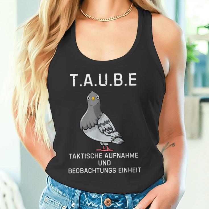 Lustiges Tauben Überwachungs- Deutsches Meme Tank Top